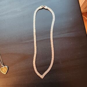 Vintage Hammered Silver Necklace
